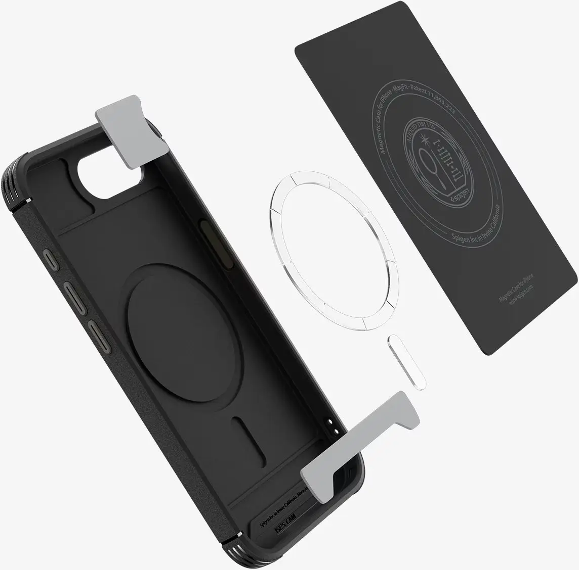 Spigen Core Armor MagFit Apple iPhone 17e / 16e Hoesje MagSafe Zwart afbeelding 5
