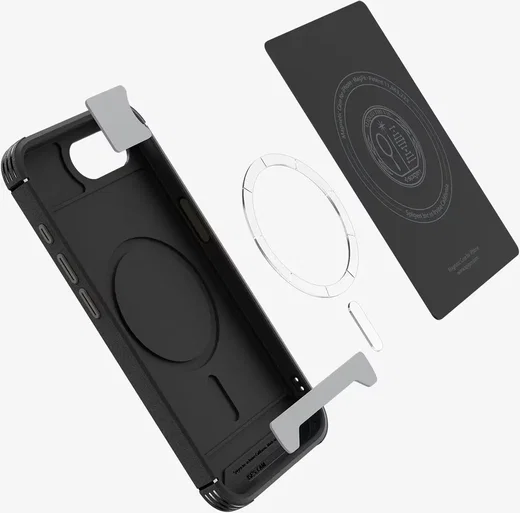 Spigen Core Armor MagFit Apple iPhone 17e / 16e Hoesje MagSafe Zwart afbeelding 5