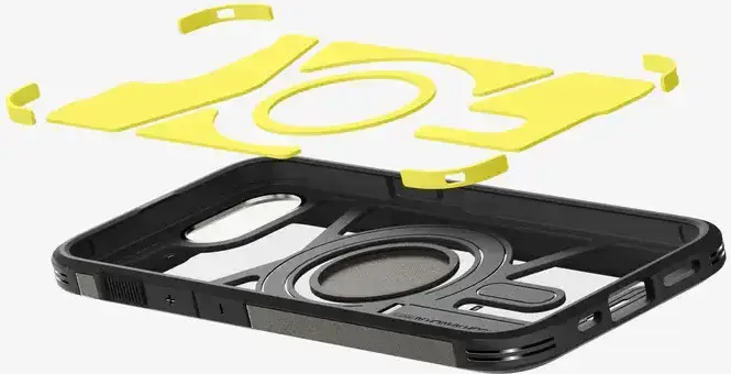 Spigen Tough Armor iPhone 17e / 16e Hoesje MagSafe Back Cover Gunmetal afbeelding 12