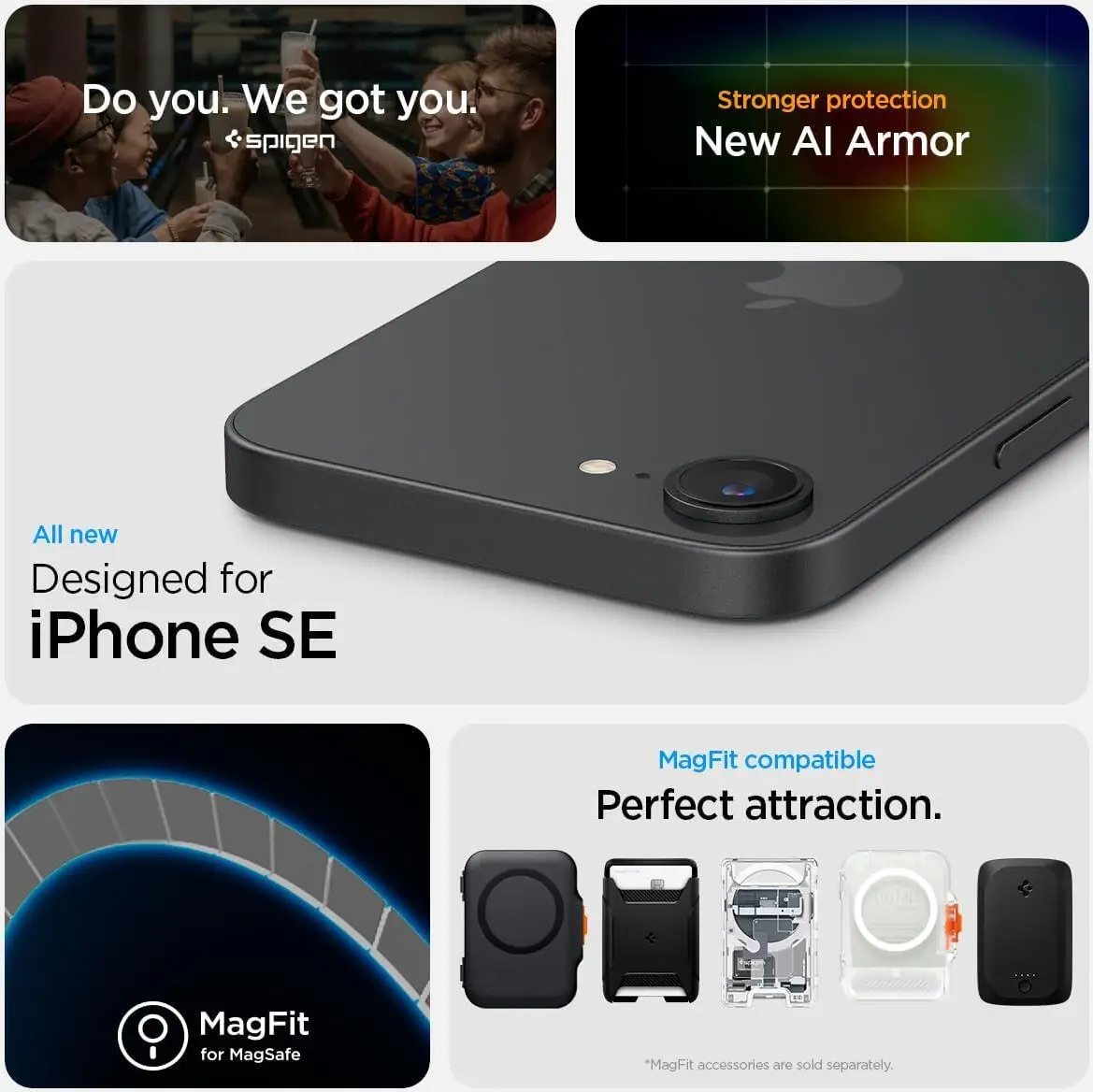 Spigen Tough Armor iPhone 17e / 16e Hoesje MagSafe Back Cover Gunmetal afbeelding 6