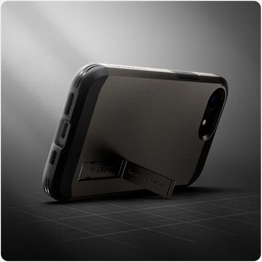 Spigen Tough Armor iPhone 17e / 16e Hoesje MagSafe Back Cover Gunmetal afbeelding 7