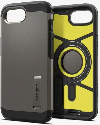 Spigen Tough Armor iPhone 17e / 16e Hoesje MagSafe Back Cover Gunmetal afbeelding 8