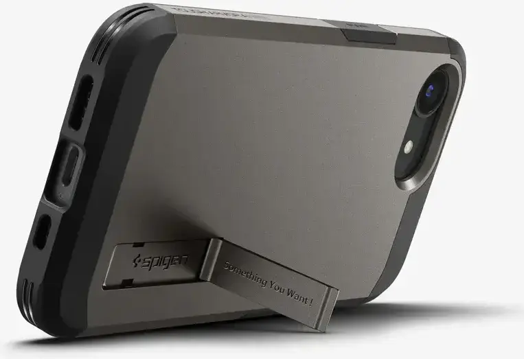 Spigen Tough Armor iPhone 17e / 16e Hoesje MagSafe Back Cover Gunmetal afbeelding 9