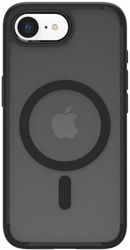 Spigen Crystal Hybrid MagSafe iPhone 17e / 16e Hoesje Back Cover Frosted Zwart afbeelding 3