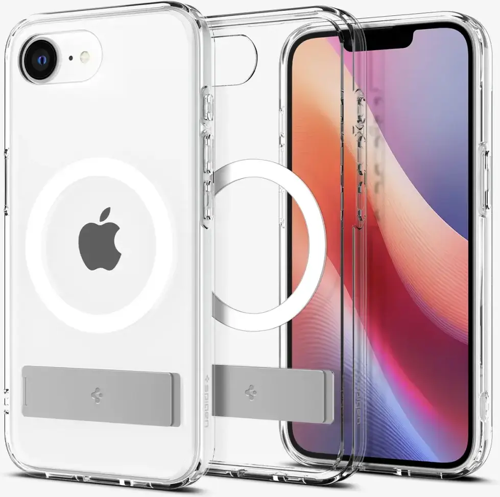 Spigen Slim Armor Essential S iPhone 17e / 16e Hoesje MagSafe Transparant afbeelding 1