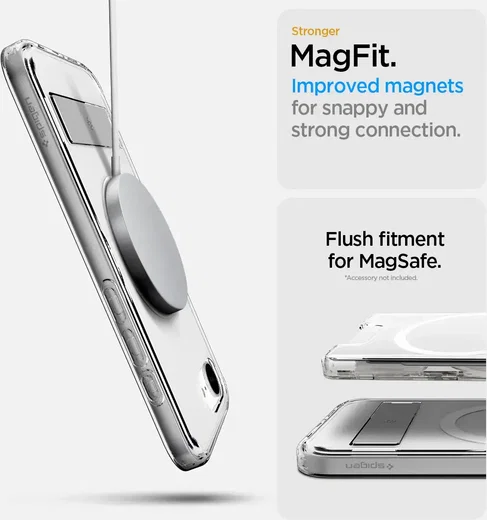 Spigen Slim Armor Essential S iPhone 17e / 16e Hoesje MagSafe Transparant afbeelding 16