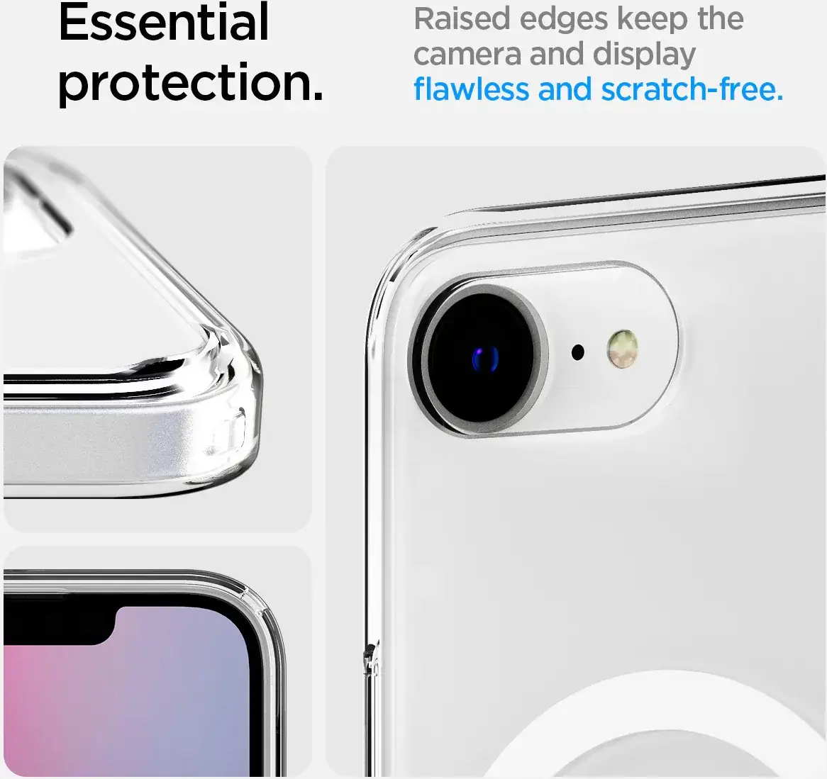 Spigen Slim Armor Essential S iPhone 17e / 16e Hoesje MagSafe Transparant afbeelding 17