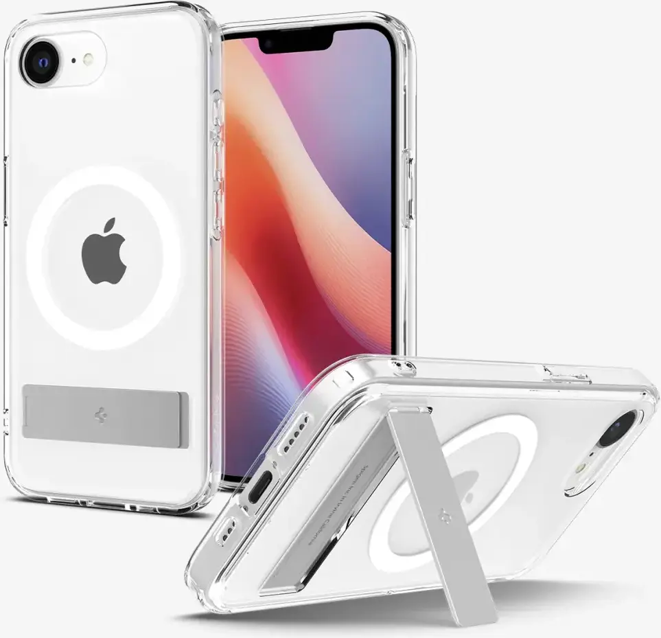 Spigen Slim Armor Essential S iPhone 17e / 16e Hoesje MagSafe Transparant afbeelding 2