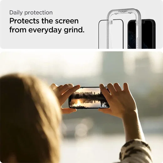 Spigen AlignMaster iPhone 17e / 16e/14/13/13 Pro Screen Protector afbeelding 5