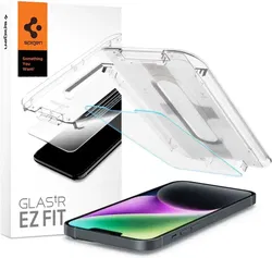 Spigen EZ Fit Glas.tR iPhone 16e/14/13/13 Pro HD Sensor Open afbeelding