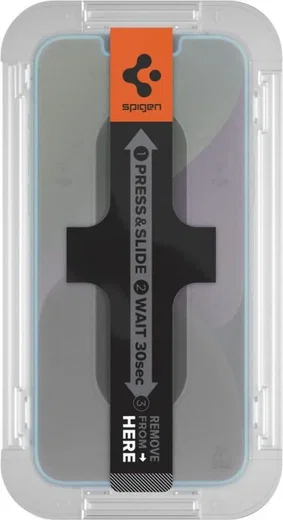 Spigen EZ Fit Glas.tR iPhone 17e / 16e/14/13/13 Pro HD Sensor Open afbeelding 6