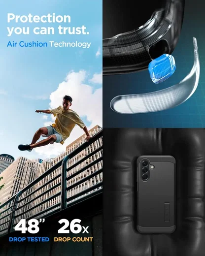 Spigen Tough Armor Samsung Galaxy A56 Hoesje Back Cover Zwart afbeelding 3