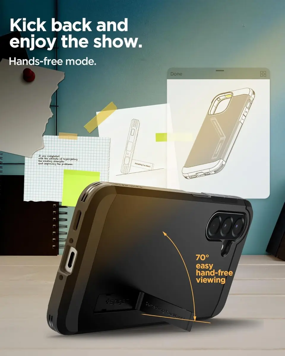 Spigen Tough Armor Samsung Galaxy A56 Hoesje Back Cover Zwart afbeelding 5