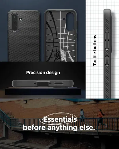 Spigen Liquid Air Samsung Galaxy A36 Hoesje Back Cover Matte Zwart afbeelding 7