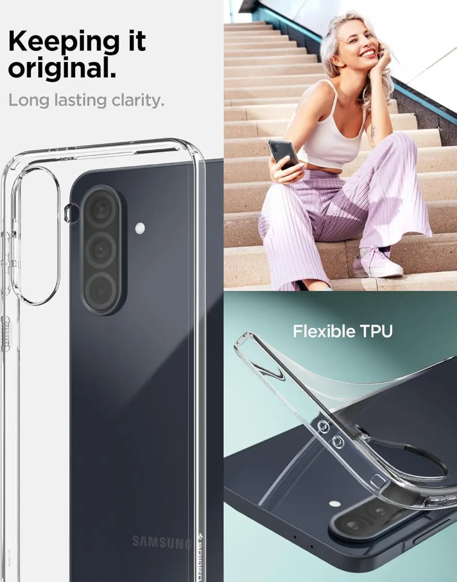 Spigen Liquid Crystal Samsung Galaxy A36 Hoesje Back Cover Transparant afbeelding 4