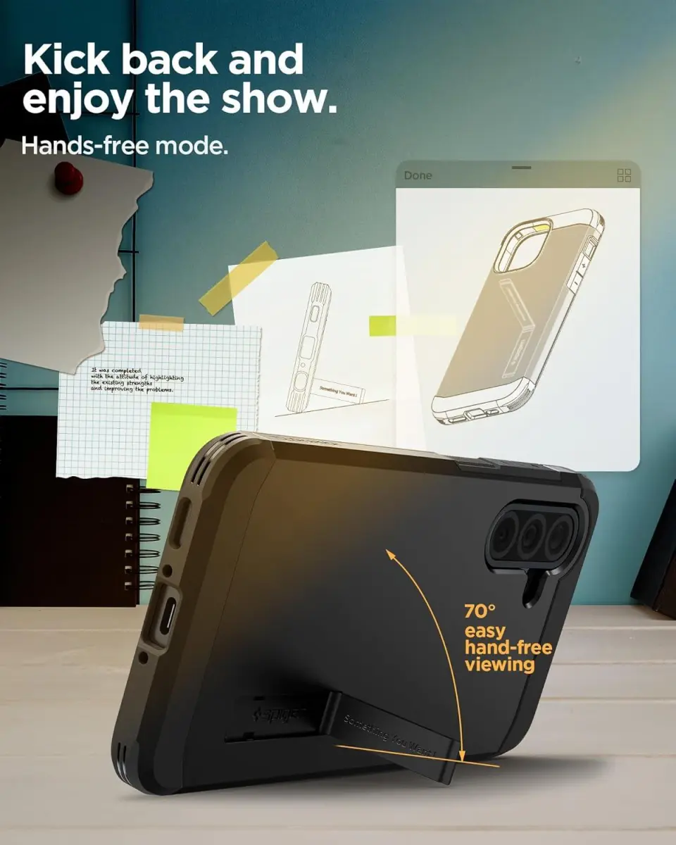 Spigen Tough Armor Samsung Galaxy A36 Hoesje Back Cover Zwart afbeelding 3