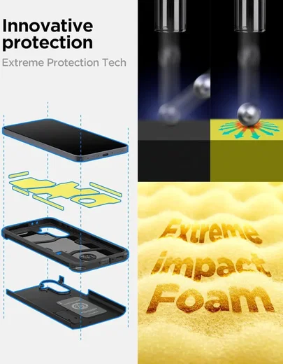 Spigen Tough Armor Samsung Galaxy A36 Hoesje Back Cover Zwart afbeelding 4