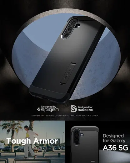 Spigen Tough Armor Samsung Galaxy A36 Hoesje Back Cover Zwart afbeelding 7