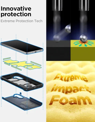 Spigen Tough Armor Samsung Galaxy A56 Hoesje Back Cover Grijs afbeelding 3