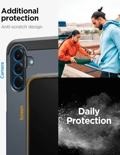Spigen Tough Armor Samsung Galaxy A56 Hoesje Back Cover Grijs afbeelding 5