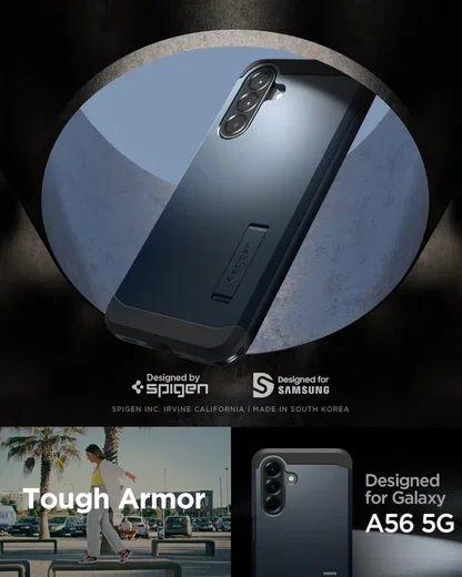 Spigen Tough Armor Samsung Galaxy A56 Hoesje Back Cover Grijs afbeelding 6