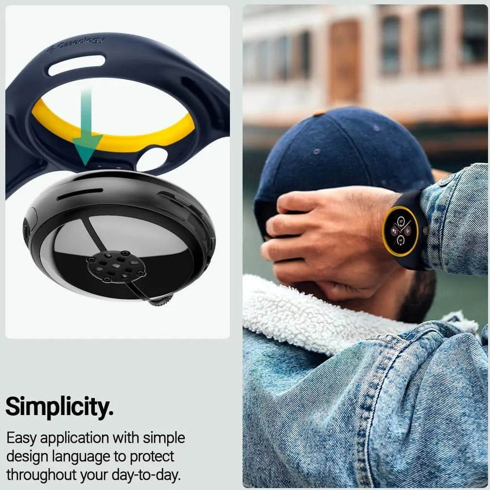 Spigen Nano Pop - Google Pixel Watch 3 41MM/Watch 2 Hoesje en Bandje - Blauw afbeelding 4