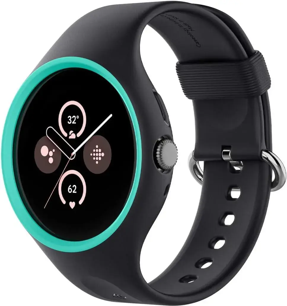 Spigen Nano Pop - Google Pixel Watch 3 41MM/Watch 2 Hoesje en Bandje - Zwart afbeelding 1