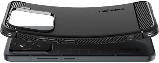 Spigen Rugged Armor Xiaomi 15 Hoesje Back Cover Matte Zwart afbeelding 5