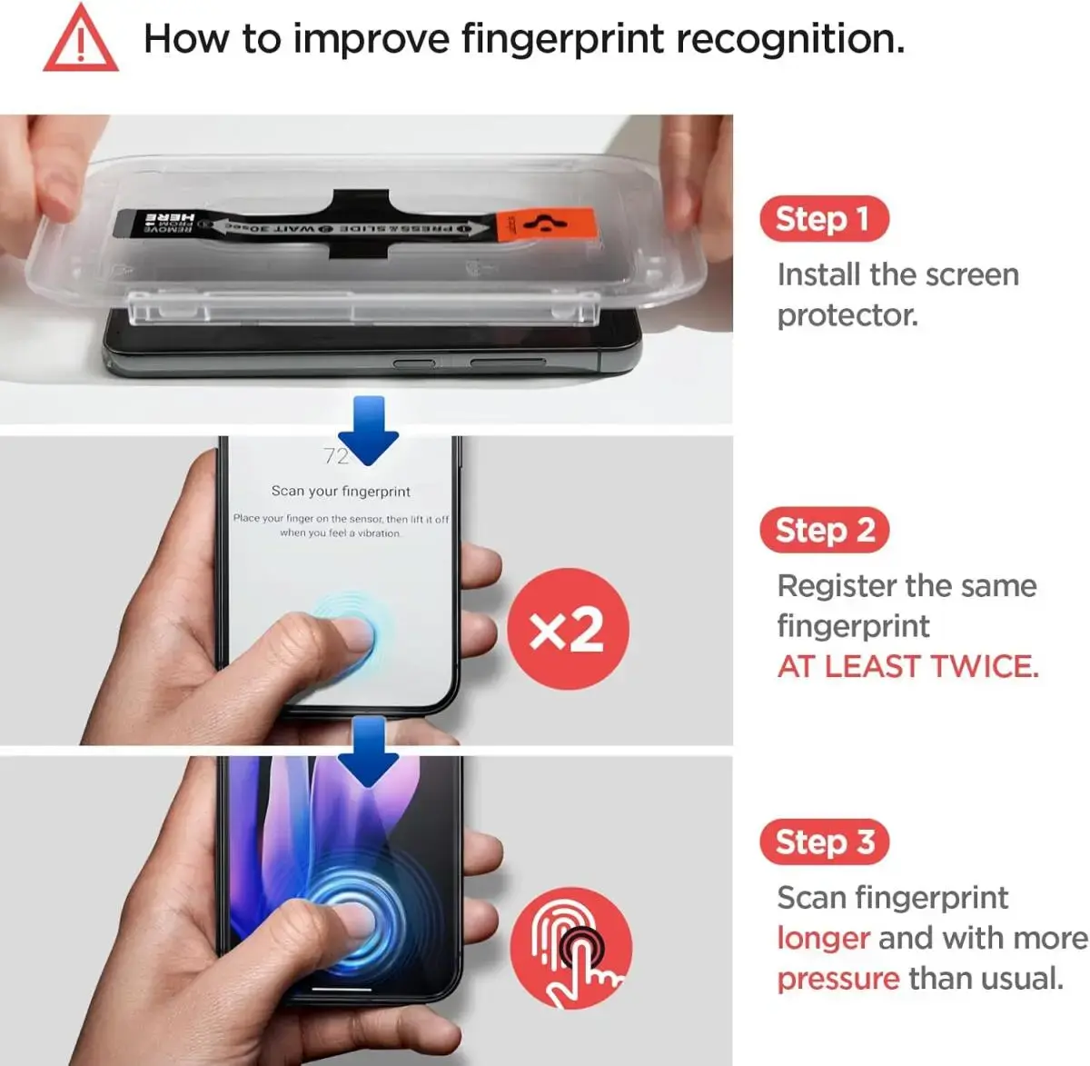 Spigen EZ Fit GLAS.tR Google Pixel 9 Pro XL Privacy Glass 2-Pack afbeelding 8