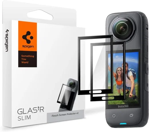 Spigen Glas.tR Slim Insta360 X4 Screen Protector Tempered Glass (2-Pack) afbeelding 1