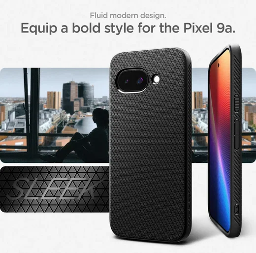 Spigen Liquid Air Google Pixel 9a Hoesje Back Cover Zwart afbeelding 5