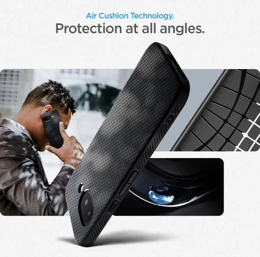 Spigen Liquid Air Google Pixel 9a Hoesje Back Cover Zwart afbeelding 7