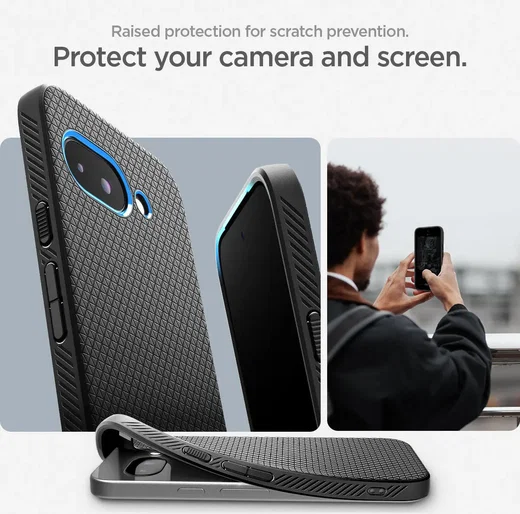 Spigen Liquid Air Google Pixel 9a Hoesje Back Cover Zwart afbeelding 8