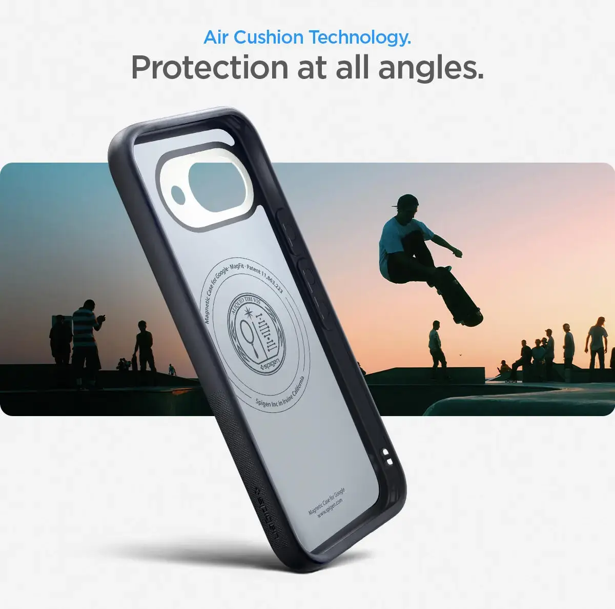 Spigen Nano Pop MagFit Google Pixel 9a Hoesje MagSafe Back Cover Zwart afbeelding 3