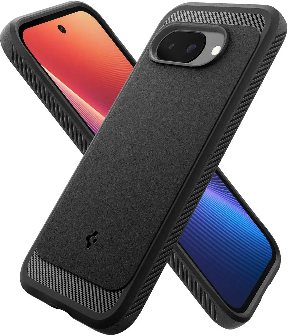 Spigen Rugged Armor MagFit Google Pixel 9a Hoesje MagSafe Zwart afbeelding 1