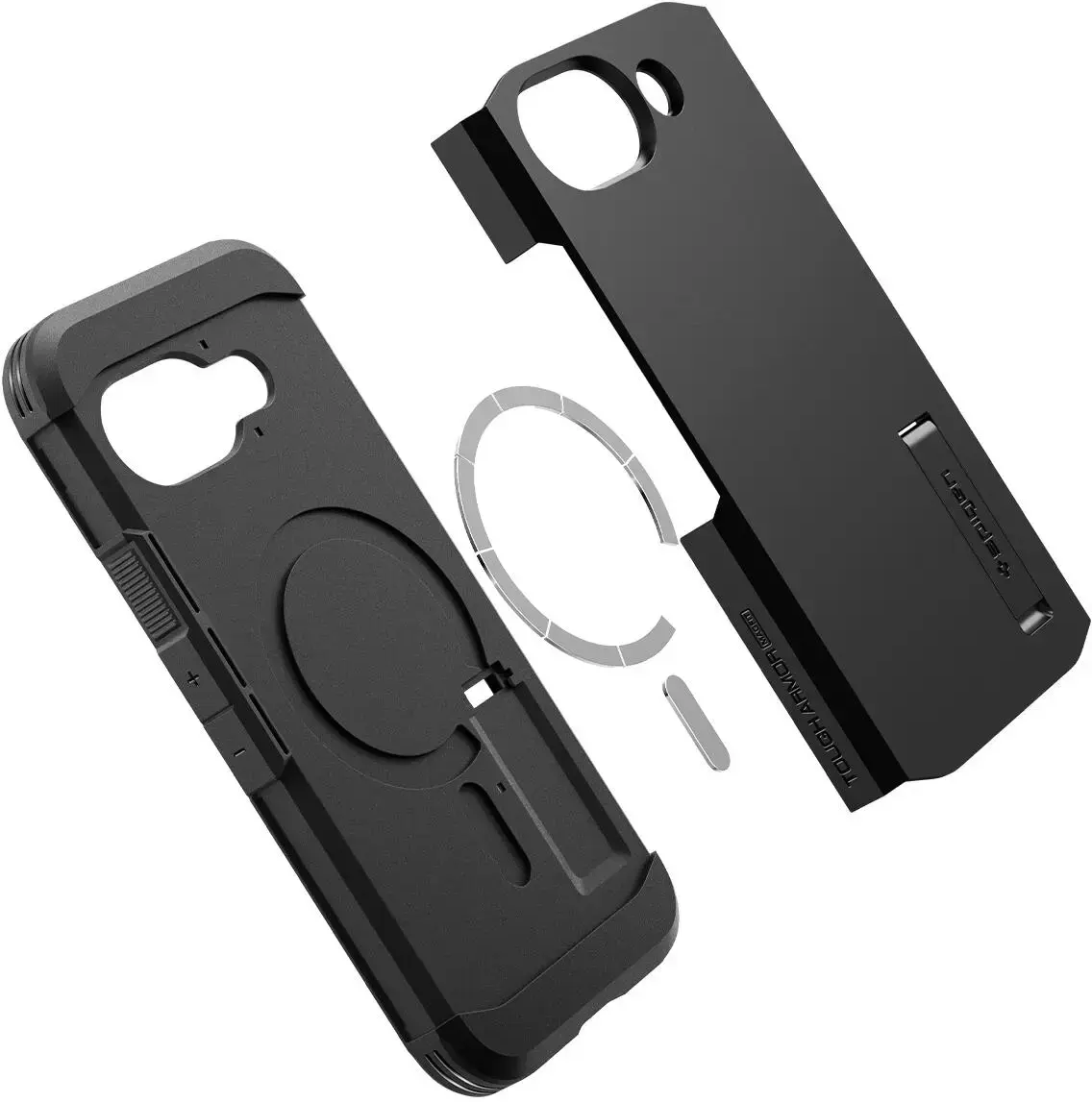 Spigen Tough Armor Google Pixel 9a Hoesje MagSafe Back Cover Zwart afbeelding 10