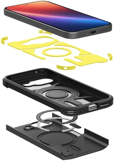 Spigen Tough Armor Google Pixel 9a Hoesje MagSafe Back Cover Zwart afbeelding 11