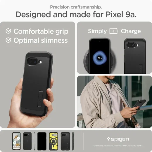 Spigen Tough Armor Google Pixel 9a Hoesje MagSafe Back Cover Zwart afbeelding 8
