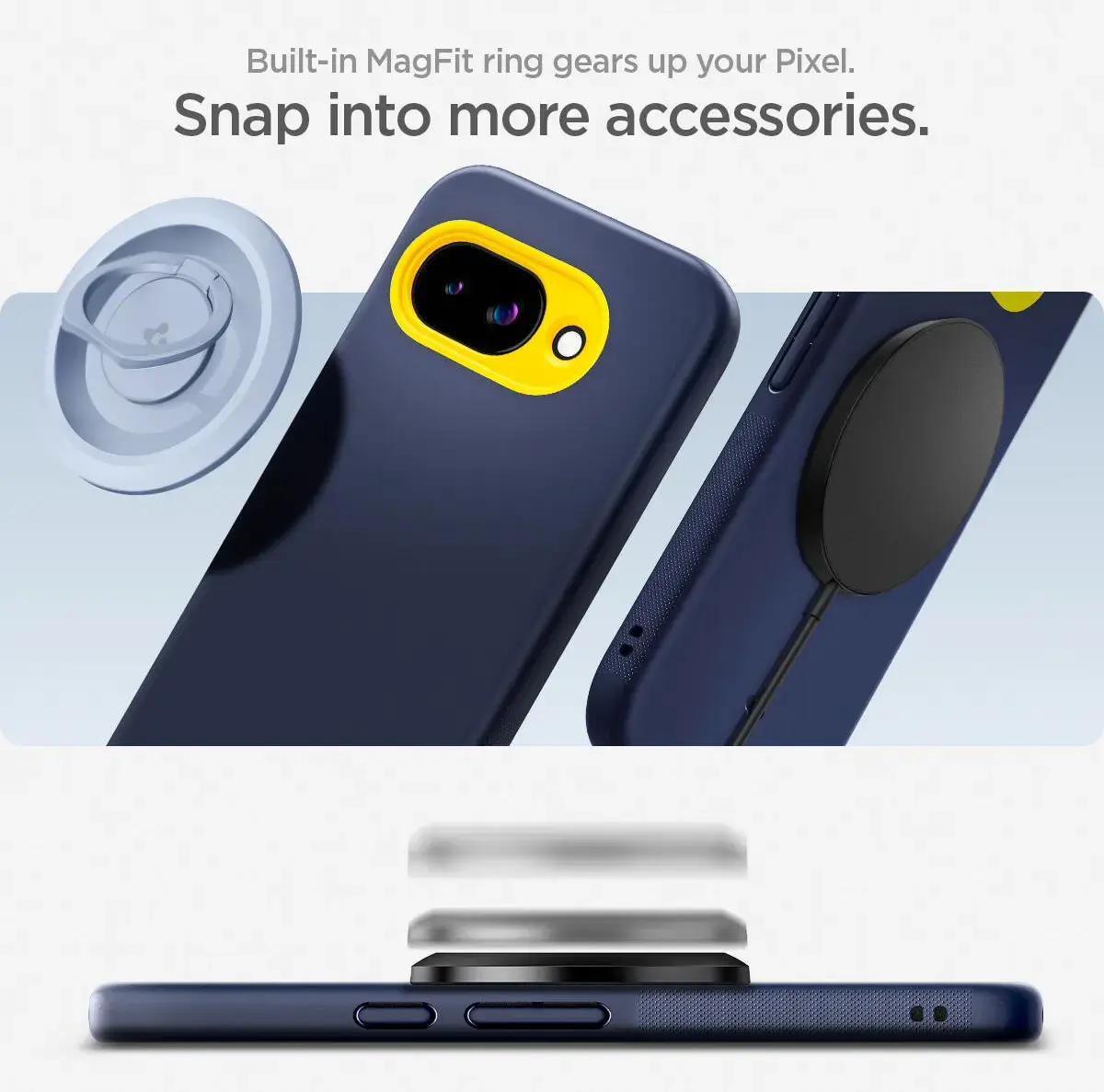 Spigen Nano Pop MagFit Google Pixel 9a Hoesje MagSafe Back Cover Blauw afbeelding 5