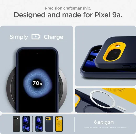 Spigen Nano Pop MagFit Google Pixel 9a Hoesje MagSafe Back Cover Blauw afbeelding 7