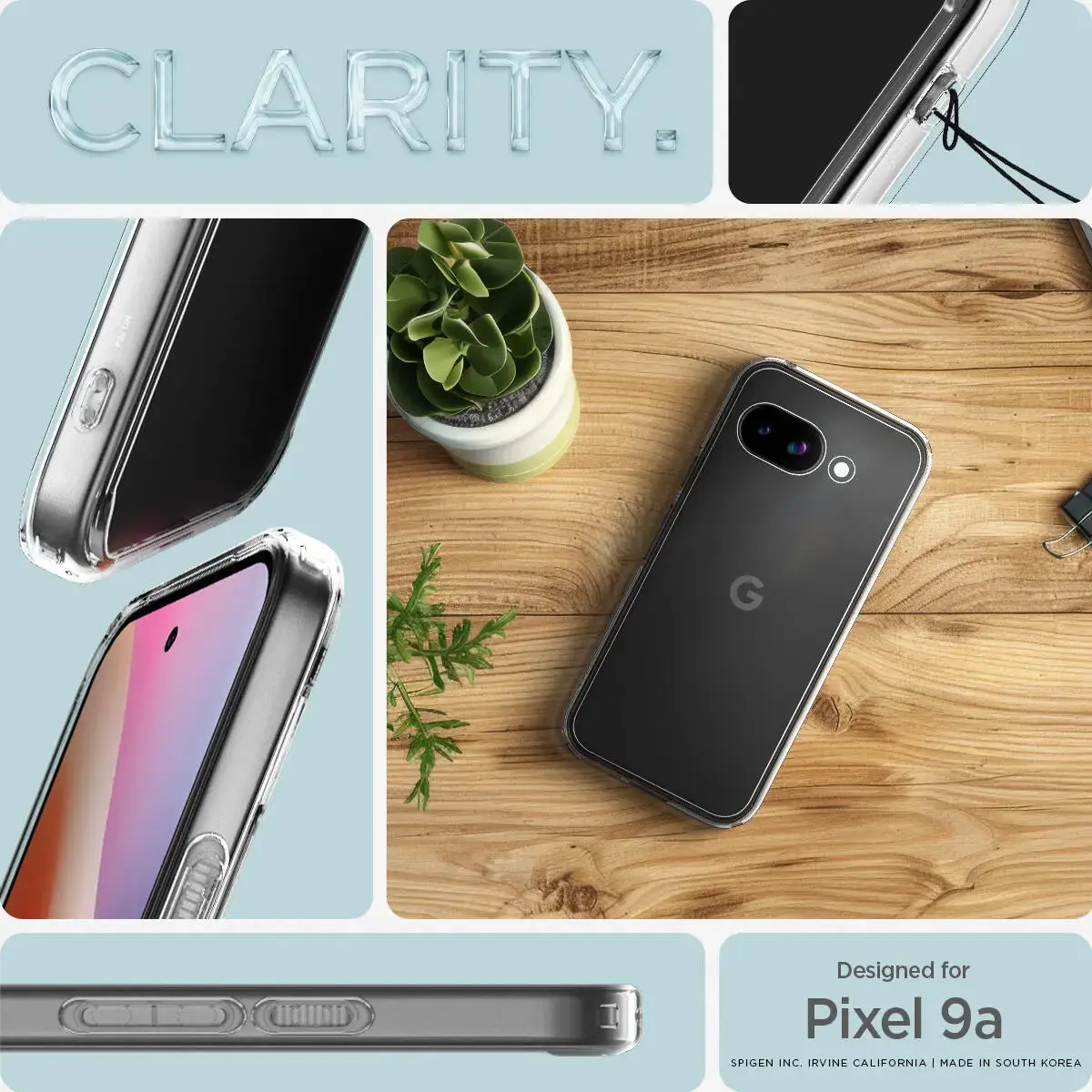 Spigen Ultra Hybrid Google Pixel 9a Hoesje Back Cover Transparant afbeelding 4