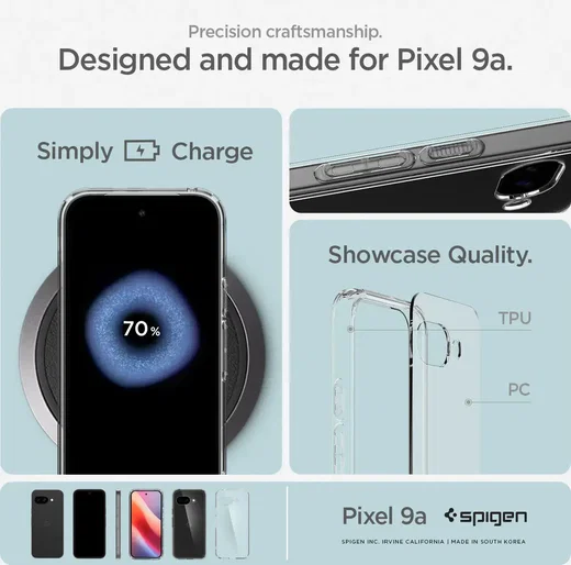 Spigen Ultra Hybrid Google Pixel 9a Hoesje Back Cover Transparant afbeelding 8