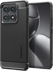 Spigen Rugged Armor Xiaomi 14T Hoesje Back Cover Zwart afbeelding