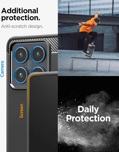 Spigen Rugged Armor Xiaomi 14T Hoesje Back Cover Zwart afbeelding 6