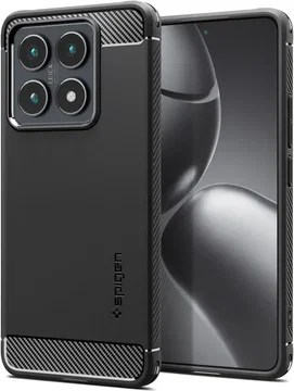 Spigen Rugged Armor Xiaomi 14T Pro Hoesje Back Cover Zwart