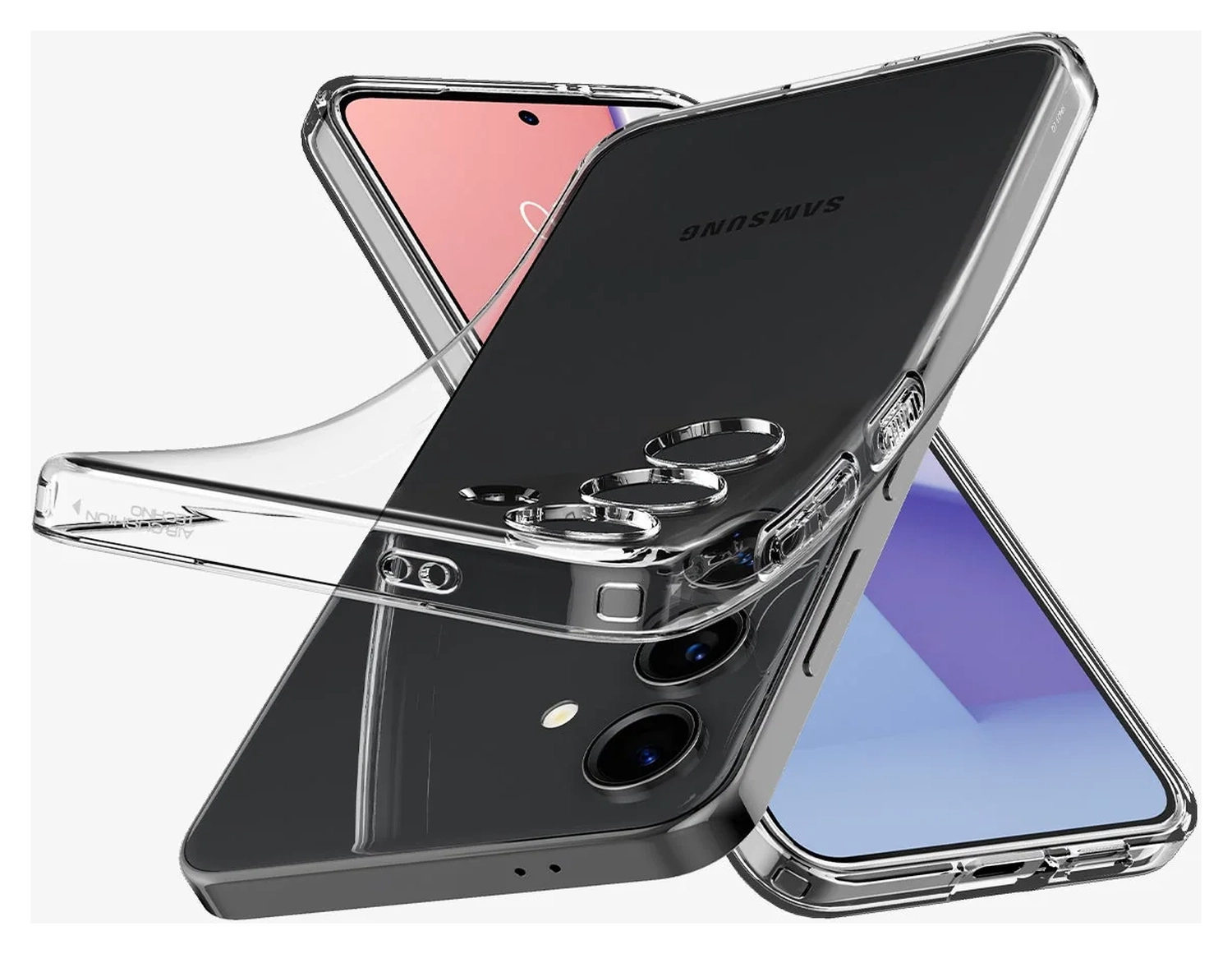 Spigen Crystal Flex Samsung Galaxy S24 FE Hoesje Back Cover Transparant afbeelding 2