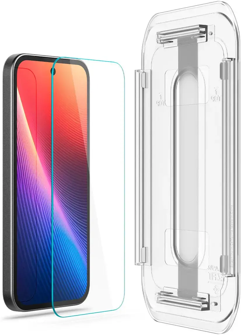Spigen EZ Fit GLAS.tR Google Pixel 9a Screen Protector 2-Pack afbeelding 11