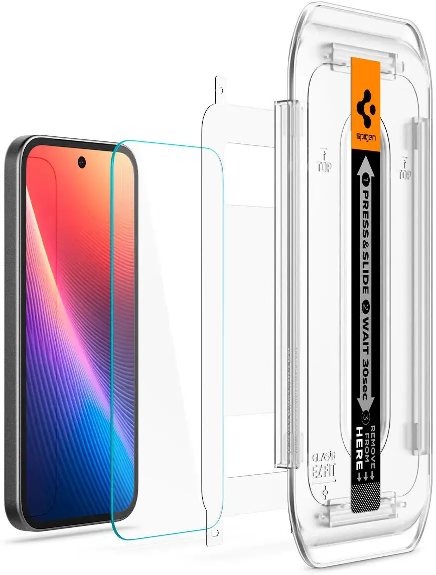 Spigen EZ Fit GLAS.tR Google Pixel 9a Screen Protector 2-Pack afbeelding 13