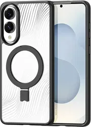 Dux Ducis Aimo MagSafe Samsung Galaxy S25 Edge Hoesje Kickstand Zwart afbeelding