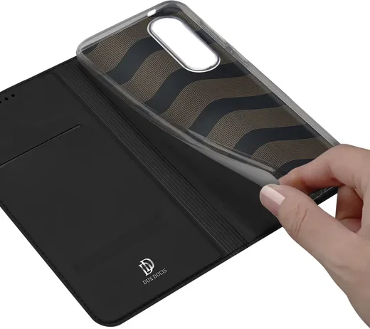Dux Ducis Skin Pro Samsung Galaxy S25 Edge Hoesje Portemonnee Book Case Zwart afbeelding 8